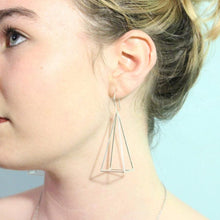 Geometric Pyramid Pendant Earrings, , Gifts for Designers, Clean minimal gifts for designers and creatives, gift, design, designer - Gifts for Designers, Gifts for Architects