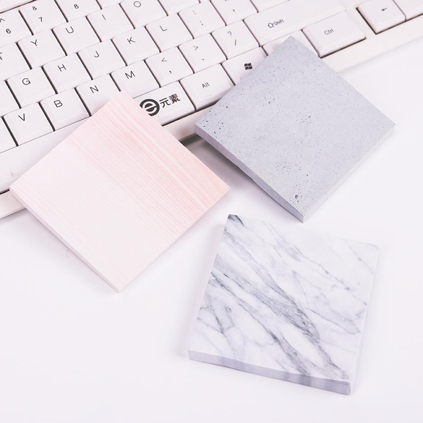 Marble and Cement Colored Sticky Notes – Gifts for Designers