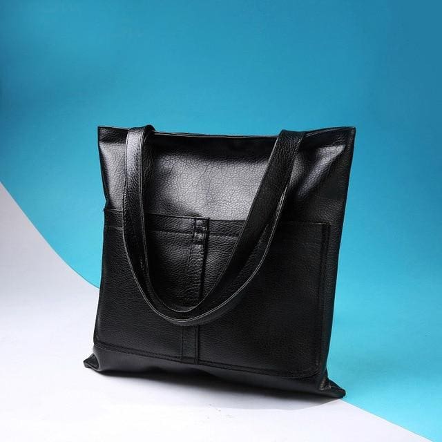 Minimalist PU Leather Shoulder Bag and Tote Bag, , Gifts for Designers, Clean minimal gifts for designers and creatives, gift, design, designer - Gifts for Designers, Gifts for Architects