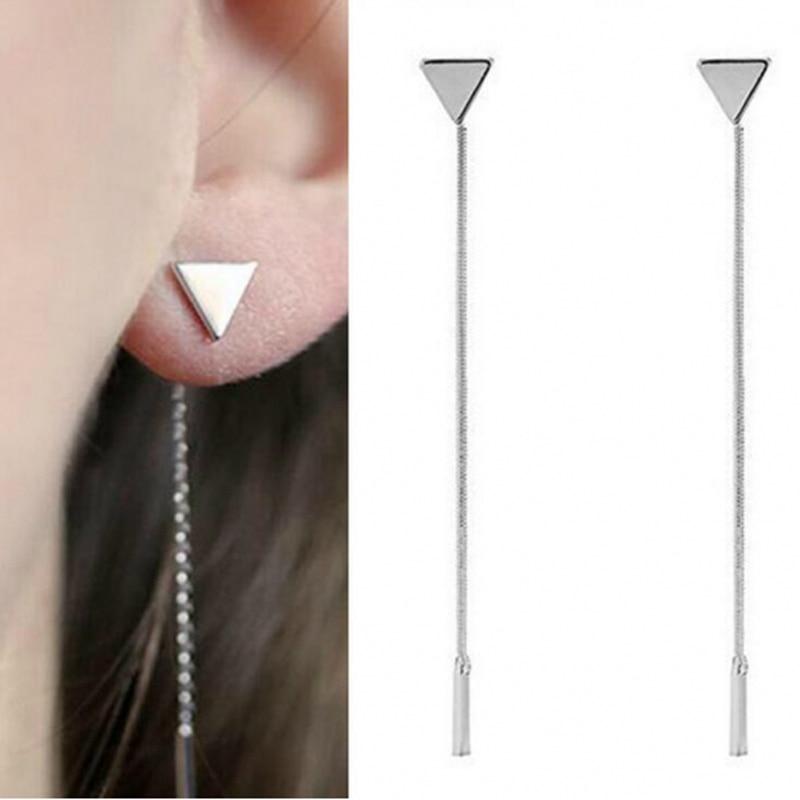 Minimalist Modern Triangle and Rod Dangle Earrings, , Gifts for Designers, Clean minimal gifts for designers and creatives, gift, design, designer - Gifts for Designers, Gifts for Architects