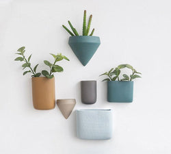 Modern Ceramic Wall Mounted Plant Vases, , Gifts for Designers, Clean minimal gifts for designers and creatives, gift, design, designer - Gifts for Designers, Gifts for Architects