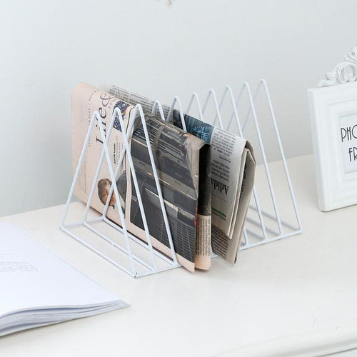 Nordic Style Geometric Rose Gold Minimalist Book Shelf, , Gifts for Designers, Clean minimal gifts for designers and creatives, gift, design, designer - Gifts for Designers, Gifts for Architects
