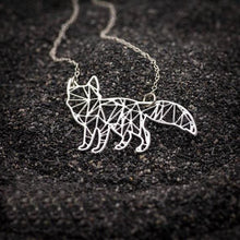 Geometric Origami Inspired Fox Necklace, , Gifts for Designers, Clean minimal gifts for designers and creatives, gift, design, designer - Gifts for Designers, Gifts for Architects