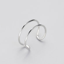 Minimalist Double Loop Ring | 925 Sterling Silver Ring, , Gifts for Designers, Clean minimal gifts for designers and creatives, gift, design, designer - Gifts for Designers, Gifts for Architects