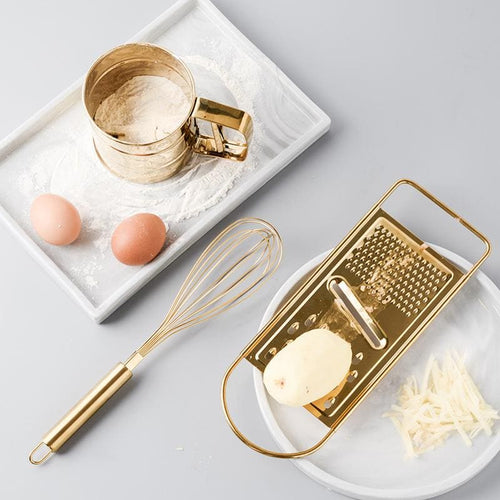 Nordic Style Golden Cooking Tools, , Gifts for Designers, Clean minimal gifts for designers and creatives, gift, design, designer - Gifts for Designers, Gifts for Architects