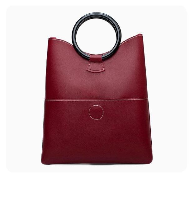 womens Minimalist handbag High Quality Soft Leather bags Large capacity  Casual Tote Bag Luxury Designer Handbags for Women bag