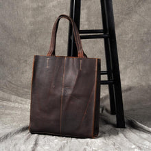 Vintage Crazy Horse Leather Handbag | Genuine Leather Tote Bag, , Gifts for Designers, Clean minimal gifts for designers and creatives, gift, design, designer - Gifts for Designers, Gifts for Architects