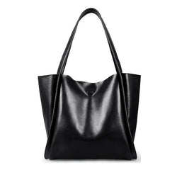 Glossy Leather Loose Minimalist Tote Bag, , Gifts for Designers, Clean minimal gifts for designers and creatives, gift, design, designer - Gifts for Designers, Gifts for Architects